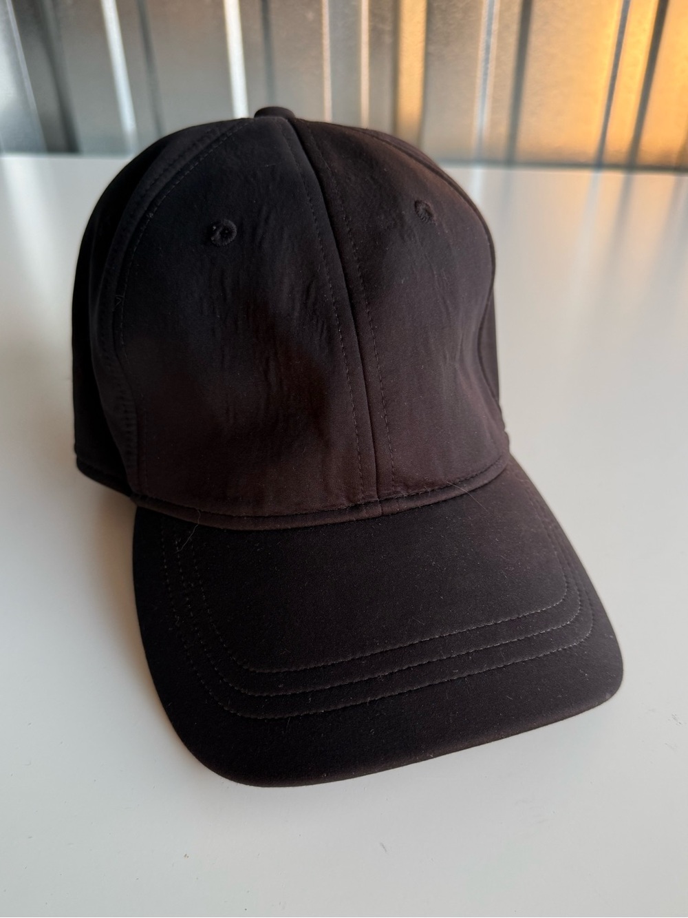 Lululemon Black Running Baseball Cap Adjustable Athletic Hat